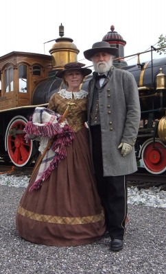 General and Mrs. Lee on the Rails