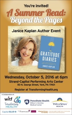 Gallery 1 - An Evening with Janice Kaplan, Author of The Gratitude Diaries