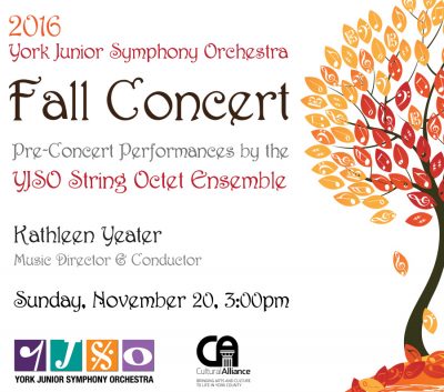 York Junior Symphony Orchestra 2016 Fall Concert