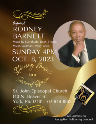 St. John's Concert Series - Rodney Barnett, Organist