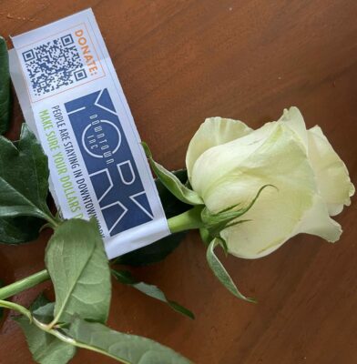 Grab a White Rose for Give Local!