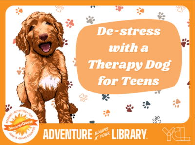 Teens: De-stress with a Therapy Dog at Kreutz Creek Library